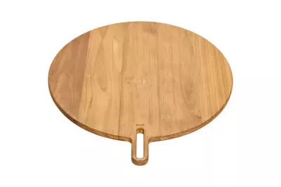 Assi teakový kulatý podnos Ø70