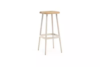 Barová židle SUNS Virenze - teak/krémová