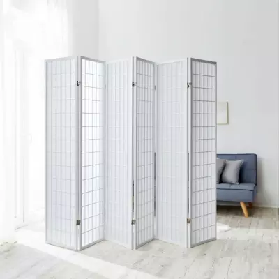 Bílý paraván shoji HS 263