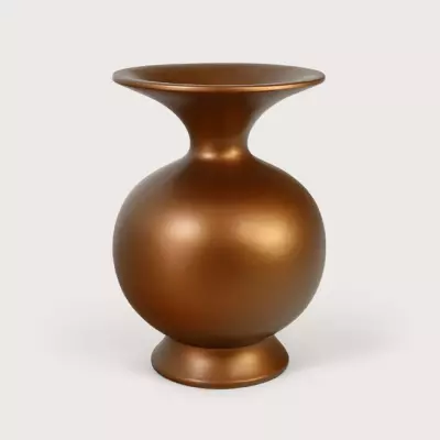 Designová váza Belly Copper ø42 x v62 cm