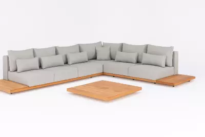 Exkluzivní zahradní souprava ASPEN II. - Soft grey