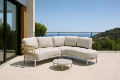 Fresca zahradní sezení creme white L