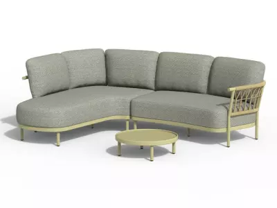 Fresca zahradní sezení zelená/šedá