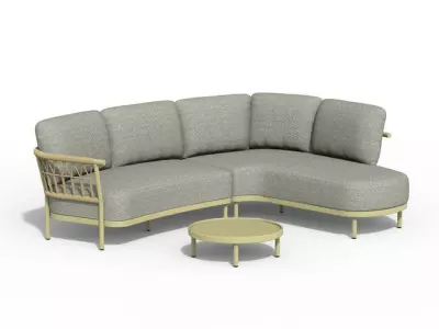 Fresca zahradní sezení zelené/šedé L