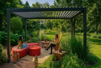 Hliníková pergola POSITANO 300x400x250 matný antracit