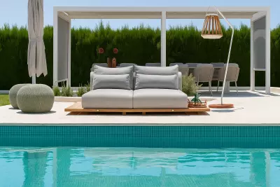 Hliníková pergola ROTA 530x360x250 matná bílá