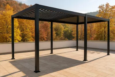 Hliníková pergola ROTA 530x360x250 matný antracit