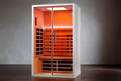 Infrasauna Sumum Wit 2 – stylová dvoumístná infrasauna v bílém designu