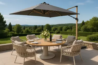 Jídelní set s nízkým stolem MORENA LOW 150 + 6 ks křesel - krémová