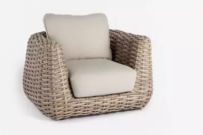 Křeslo z umělého ratanu Wakkanda