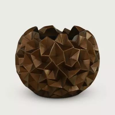 Květináč Crater Copper D52 H40 – LUXE Vaas