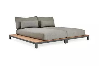 Luxusní zahradní postel Evora Daybed - antracit/light anthracite