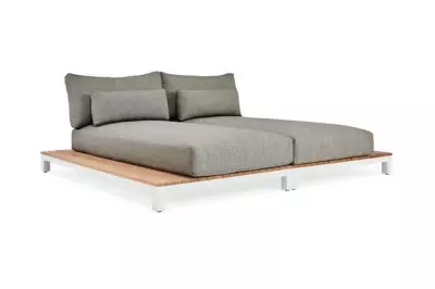 Luxusní zahradní postel Evora Daybed - bílá/light anthracite