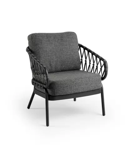 Nízké jídelní zahradní křeslo Natal LOW - antracit