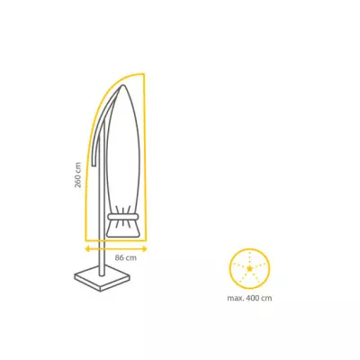 Ochranný kryt na konzolový slunečník do 400 cm