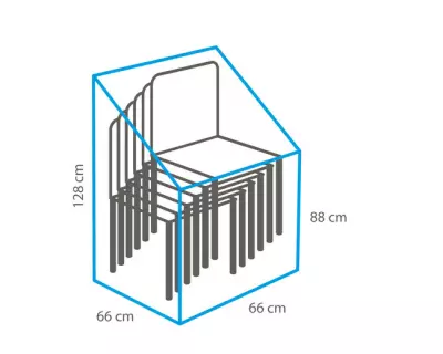 Ochranný kryt na zahradní stohovací židle TO-6548