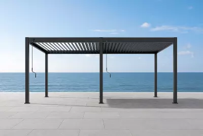 Pergola na terasu POSITANO 360x720x250 matný antracit