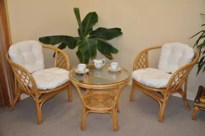 Ratanová sedací souprava Bahama medová 2+1