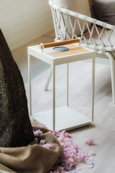 Solární LED lampa Lux Solar/velká creme white