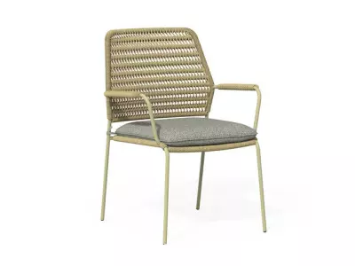 Stohovatelná jídelní židle David - olivová