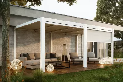 Terasová pergola Maranza 540x350x230 matná bílá