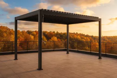 Terasová pergola ROTA 400x300x250 matný antracit