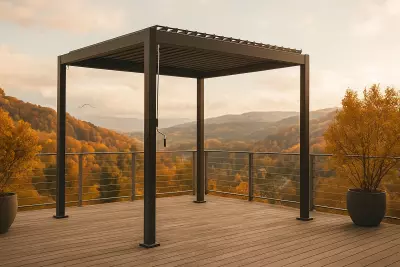 Terasová pergola SUNS ROTA 300 × 300 × 250 cm
