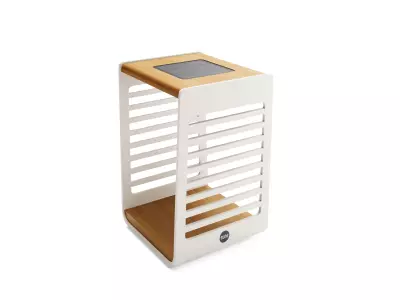 Terasové solární svítidlo EVE teak S creme