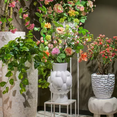 Váza Granaat XL White ø40 x v60 cm