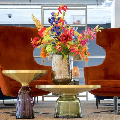 Váza Metalická Lustr ø24 x v35 cm