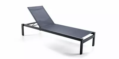 Zahradní hliníkové lehátko MARINO - antracit
