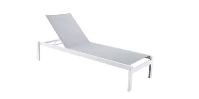 Zahradní hliníkové lehátko MARINO - bílá