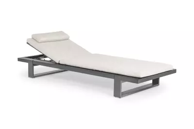 Zahradní hliníkové lehátko Nardo - antracit 