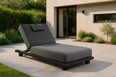 Zahradní hliníkové lehátko Rosario antracit