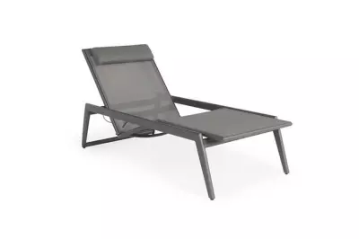 Zahradní hliníkové lehátko TERME antracit