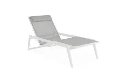 Zahradní hliníkové lehátko TERME bílá