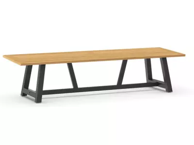 Zahradní jídelní stůl SUNS Ozon - teak 330x100 cm