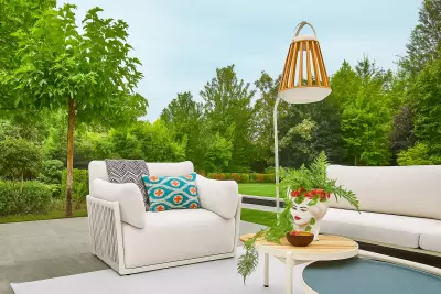 Zahradní křeslo Sorrento creme/natural