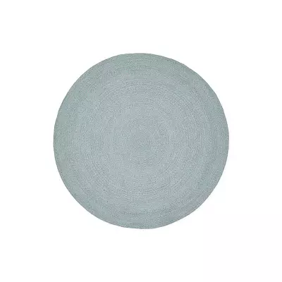 Zahradní kulatý koberec SUNS VENETO Ø200 cm azurově modrý