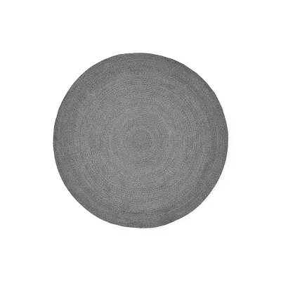 Zahradní kulatý koberec SUNS VENETO Ø200 cm tmavě šedý