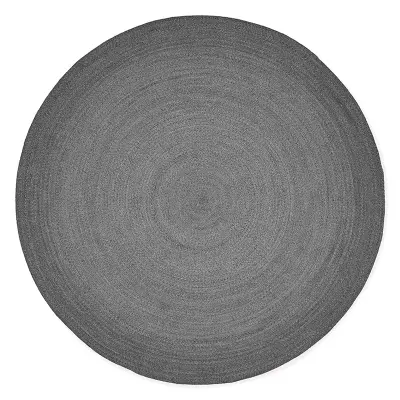 Zahradní kulatý koberec SUNS VENETO Ø300 cm tmavě šedý