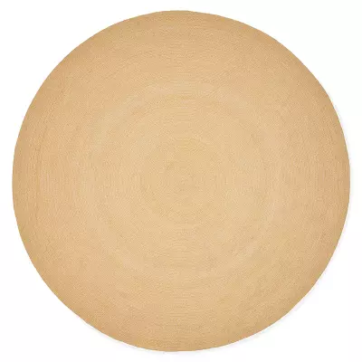 Zahradní kulatý koberec SUNS VENETO Ø300 cm žlutý