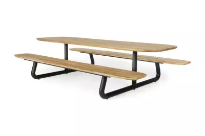 Zahradní piknikový stůl SUNS Ferla 250 cm antracit