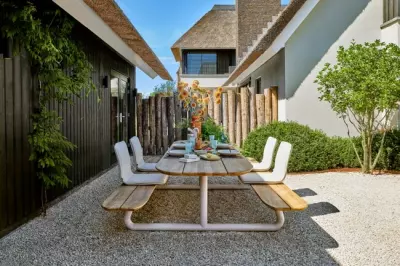 Zahradní piknikový stůl SUNS Ferla 250 cm creme