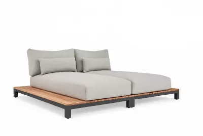 Zahradní postel Evora antracit/soft grey