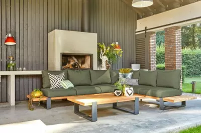 Zahradní rohová souprava NARDO II. - Forest green