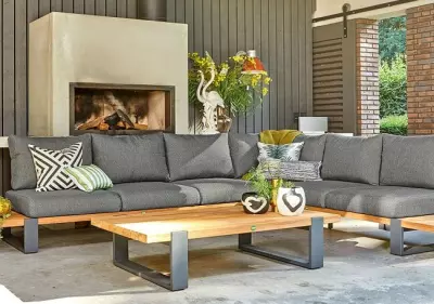 Zahradní rohová souprava NARDO II. light anthracite