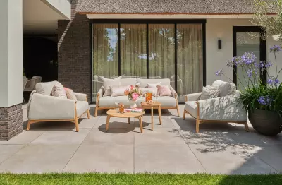 Zahradní sedací souprava Bellano malá / natural gravel