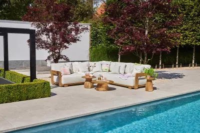 Zahradní sedací souprava Vento teak - rohová malá