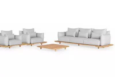 Zahradní set SUNS BORA - Soft grey